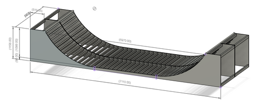 3'6" x 2.4m Miniramp